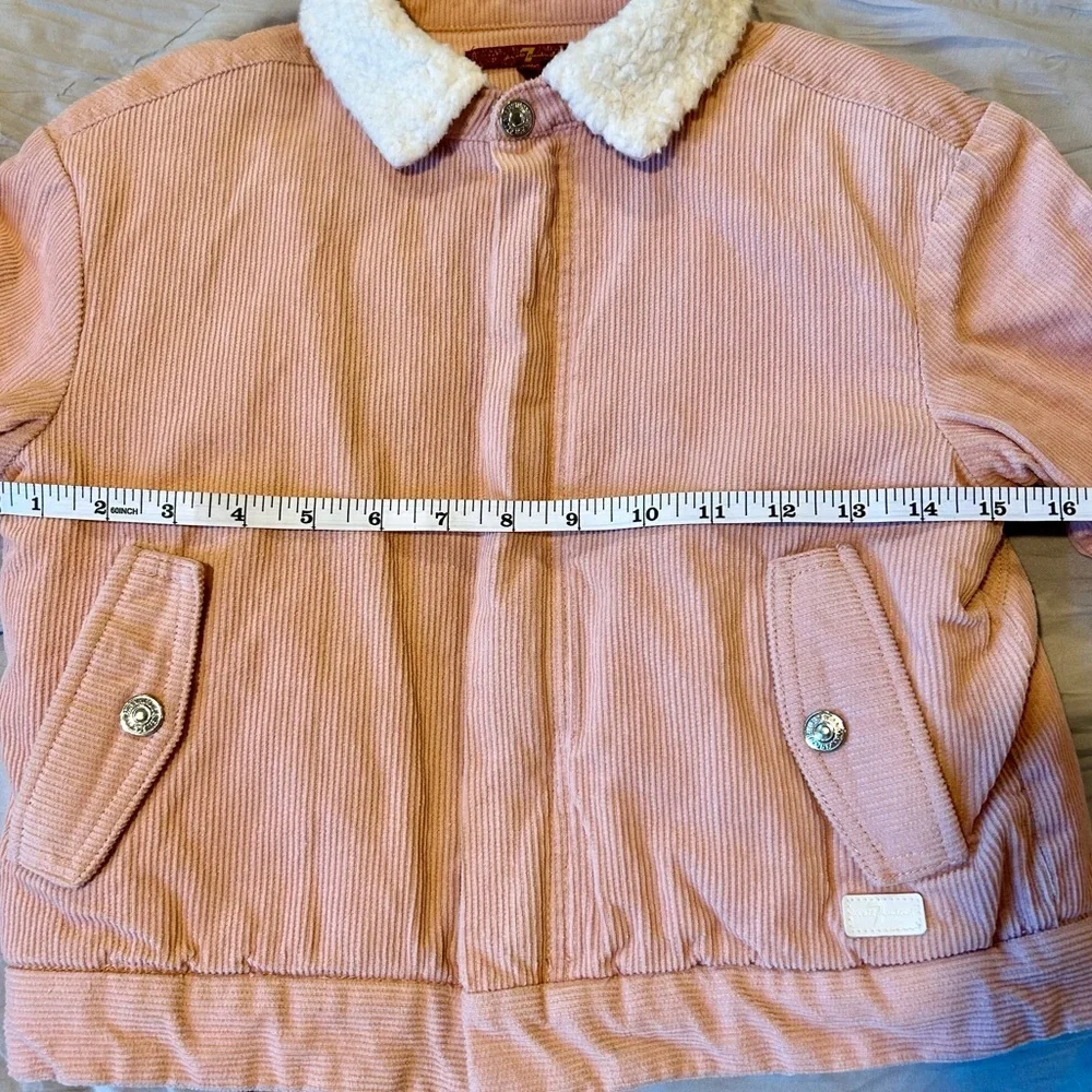 7 for All Mankind Corduroy Jacket Pink Medium